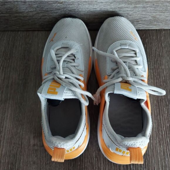 Puma Pacer 23 GS Silver Mist / Clementine Running Athletic Shoes 5.5 - Picture 5 of 8